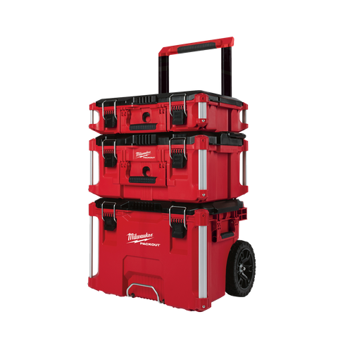 Milwaukee PACKOUT Rolling Tool Box Set 3pc