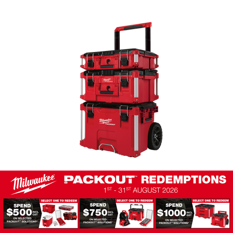 Milwaukee PACKOUT Rolling Tool Box Set 3pc