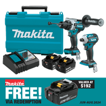 Makita LXT Cordless Hammer Drill and Impact Driver 18v 5Ah