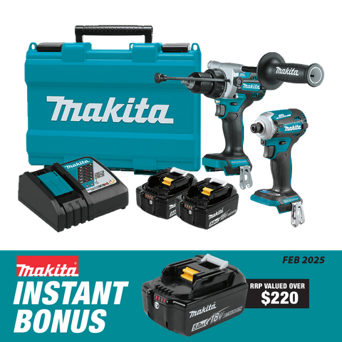 Makita LXT Cordless Hammer Drill and Impact Driver 18V 5Ah