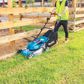 Makita LXT Cordless Lawn Mower 460mm/18in 36V (2x18V) 5Ah