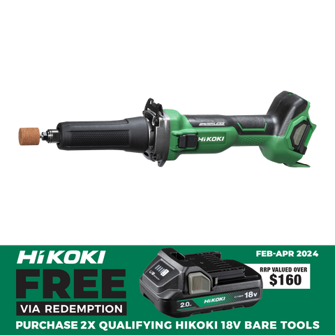 HiKOKI Cordless Die Grinder Brushless 18V - Bare Tool