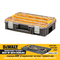 DeWalt TSTAK Clear Lid Organiser