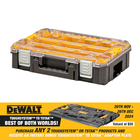 DeWalt TSTAK Clear Lid Organiser