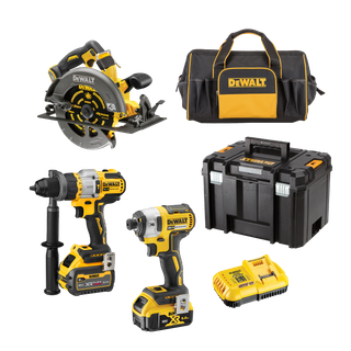 DeWalt Cordless Brushless 3pc Circular Saw Kit 18/54V 5Ah/9Ah