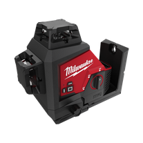 Milwaukee M12 Cross Line Laser 3x 360deg 3 Plane Green Beam 12v - Bare Tool