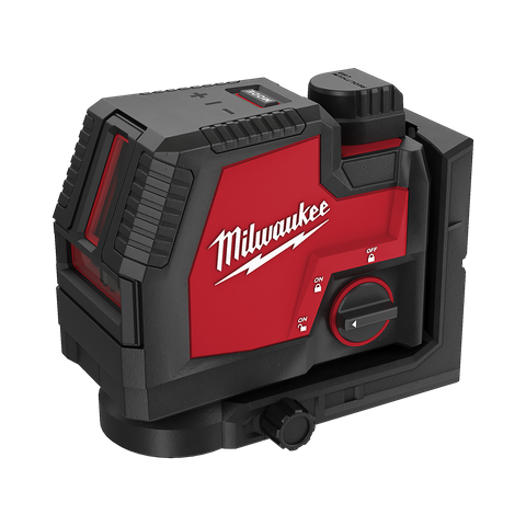 Milwaukee REDLITHIUM Cross Line Laser Kit Green Beam 3Ah