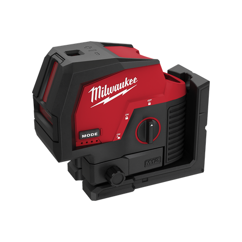Milwaukee M12 Cross Line Laser with Plumb Green Beam 12V - Bare Tool