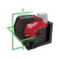 Milwaukee M12 Cross Line Laser with Plumb Green Beam 12V - Bare Tool