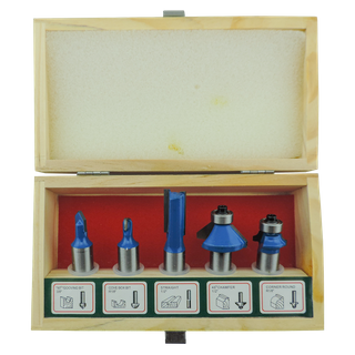 ToolShed Router Bit Set Mixed 1/2in 5pc