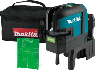 Makita Cross Line 4 Point Laser Green 12v - Bare Tool