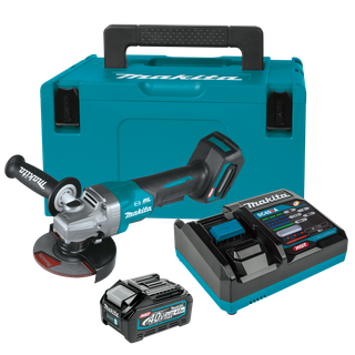 Makita XGT Cordless Angle Grinder Brushless Paddle 125mm 40V 4Ah x 1