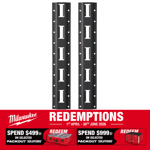 Milwaukee PACKOUT E-Track System Rail 2pc