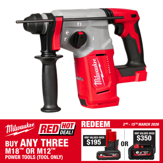 Milwaukee M18 Cordless Rotary Hammer Drill Brushless SDS Plus 26mm - Bare Tool