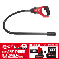Milwaukee M18 FUEL Cordless Concrete Vibrator 1.2m 18V - Bare Tool
