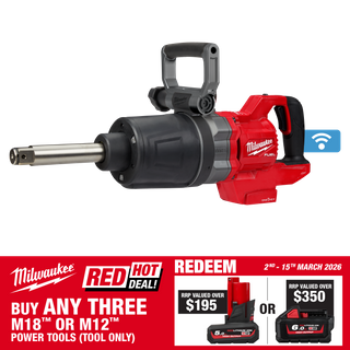 Milwaukee M18 FUEL ONE-KEY Impact Wrench D-Handle 1in 2700Nm 18V - Bare Tool