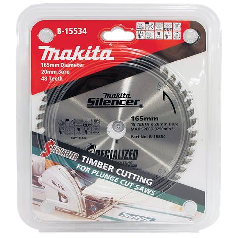 Makita Silencer Circular Saw Blade 165mm x 48T