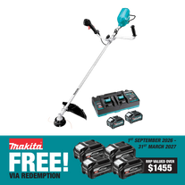 Makita XGT Cordless Bike Handle Brushcutter 80v (2x40v) 2x4Ah