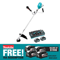 Makita XGT Cordless Bike Handle Brushcutter 80v (2x40v) 2x4Ah