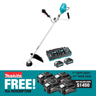 Makita XGT Cordless Bike Handle Brushcutter 80v (2x40v) 2x4Ah