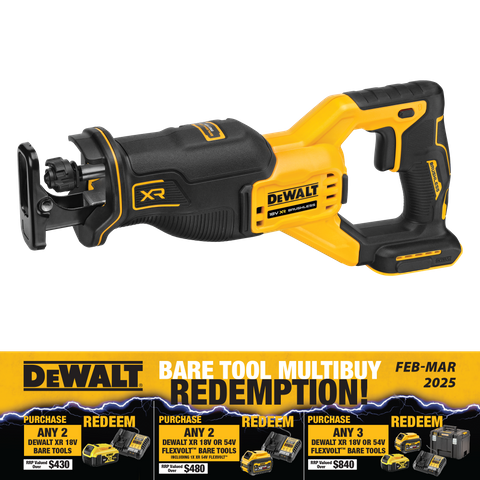 Buy DeWalt Cordless Reciprocating Saw Brushless 18V Bare Tool online in New Zealand The ToolShed