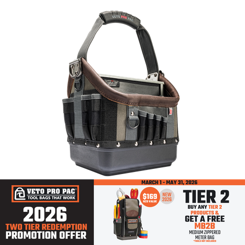 Veto Pro Pac Open Top Tool Bag Medium
