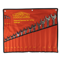 ToolShed Spanner Set R&O 16pc Imperial