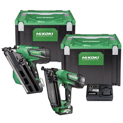 HiKOKI Cordless Framing Nailer & 16Ga Finishing Nailer 18V Kit