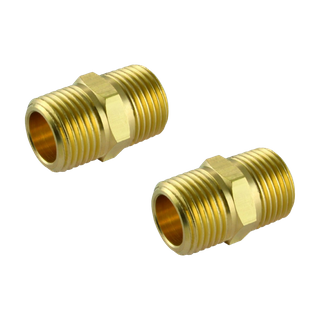ToolShed Air Hex Nipple Fitting 1/4in BSP 2pk