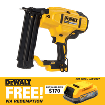 DEWALT Cordless Finish Nailer Brushless 18Ga 18v - Bare Tool