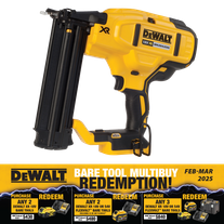 DeWalt Cordless Finish Nailer Brushless 18Ga 18v - Bare Tool