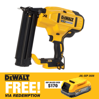 DEWALT Cordless Finish Nailer Brushless 18Ga 18v - Bare Tool