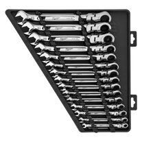 Milwaukee Spanner Set Flex Head 15pc Metric 8-22mm