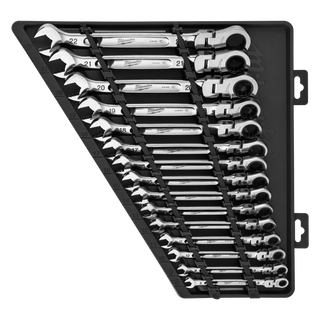 Milwaukee Spanner Set Flex Head 15pc Metric 8-22mm