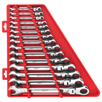 Milwaukee Spanner Set Flex Head 15pc SAE 9/32 - 1in