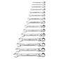 Milwaukee Spanner Set Flex Head 15pc SAE 9/32 - 1in
