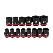 Milwaukee Shockwave Impact Socket Set 1/2in Dr 14pc