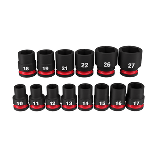 Milwaukee Shockwave Impact Socket Set 1/2in Dr 14pc