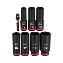 Milwaukee Shockwave Deep Impact Socket Set 3/8in Dr Metric 8pc