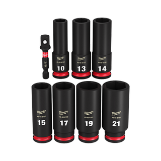 Milwaukee Shockwave Deep Impact Socket Set 3/8in Dr Metric 8pc