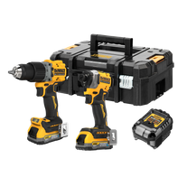 DeWalt Cordless Hammer Drill & Impact Driver Brushless 18V with 1.7Ah POWERSTACK