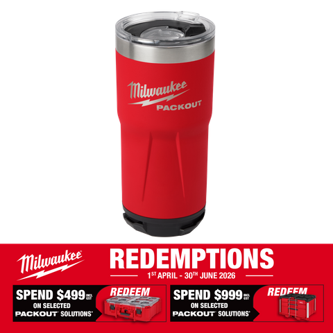 Milwaukee PACKOUT Red Tumbler 20oz/590ml