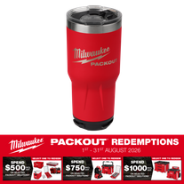 Milwaukee PACKOUT Red Tumbler 30oz/880ml