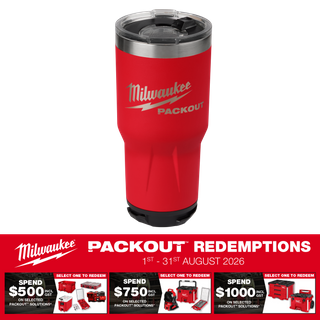 Milwaukee PACKOUT Red Tumbler 30oz/880ml