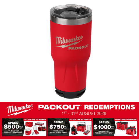 Milwaukee PACKOUT Red Tumbler 30oz/880ml