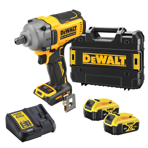 DeWalt Cordless Impact Wrench Mid Torque Brushless Pin 812Nm 18v 5Ah