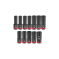 Milwaukee SHOCKWAVE Impact Socket Set 1/2in Dr Metric Deep 12pc