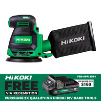 HiKOKI Cordless Sander Brushless 125mm 18V - Bare Tool