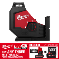 Milwaukee M12 Single Plane Laser Green Beam 12V - Bare Tool