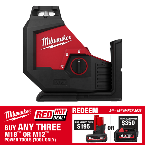 Milwaukee M12 Single Plane Laser Green Beam 12V - Bare Tool